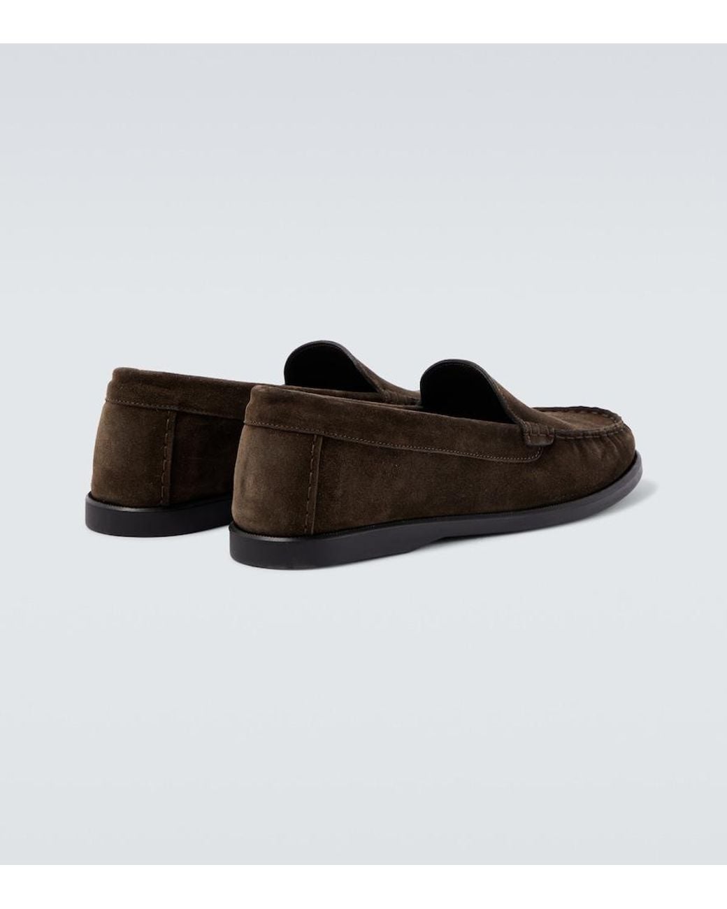 Saman Amel Loafers City Aus Veloursleder in Black für Herren