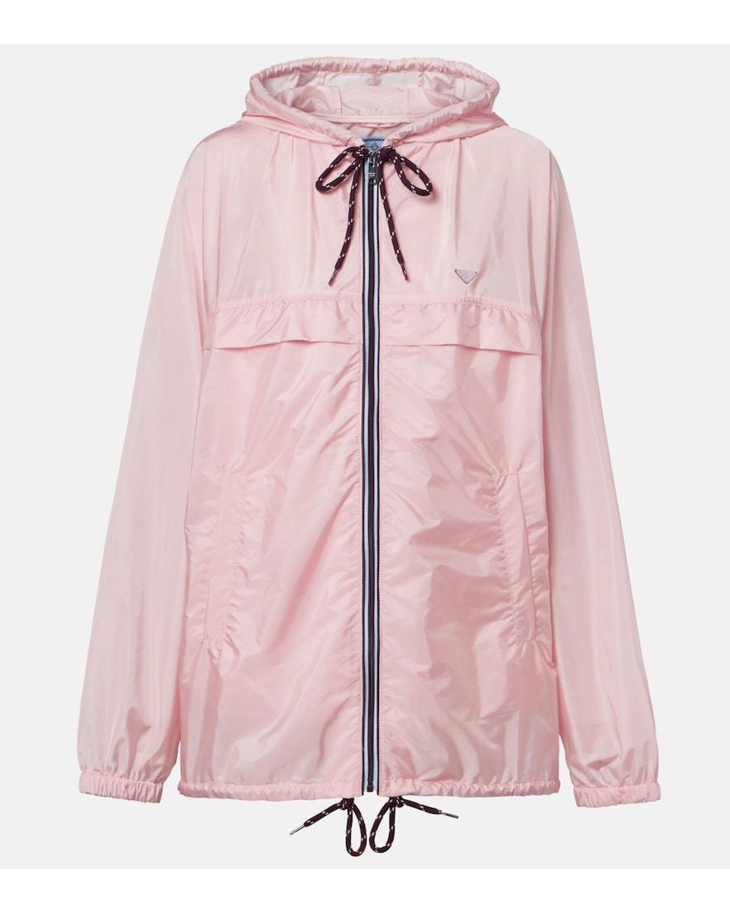 Prada Pink Re-Nylon Hooded Jacket