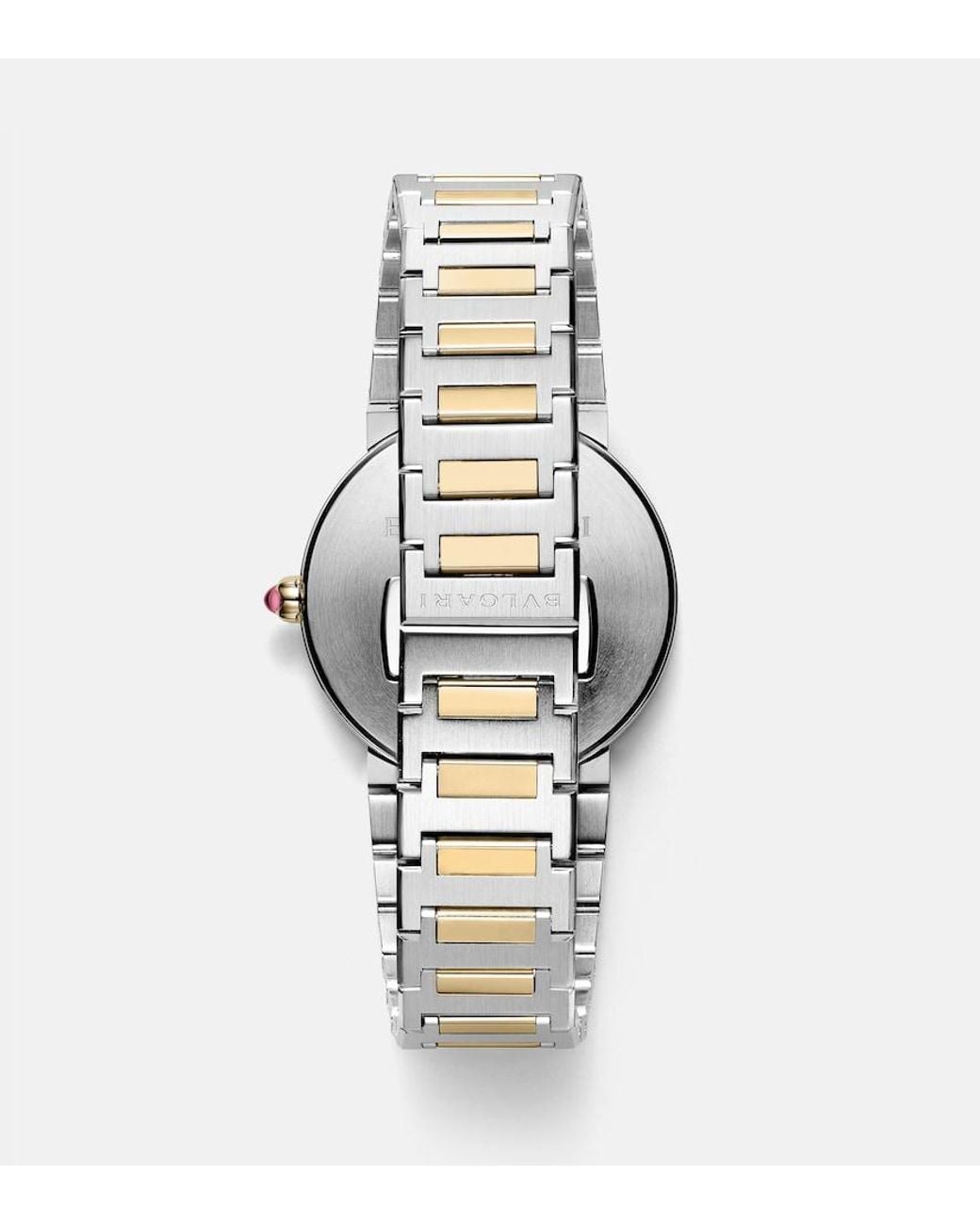 BVLGARI Metallic Embellished 33Mm 18Kt And Stainless Steel Watch
