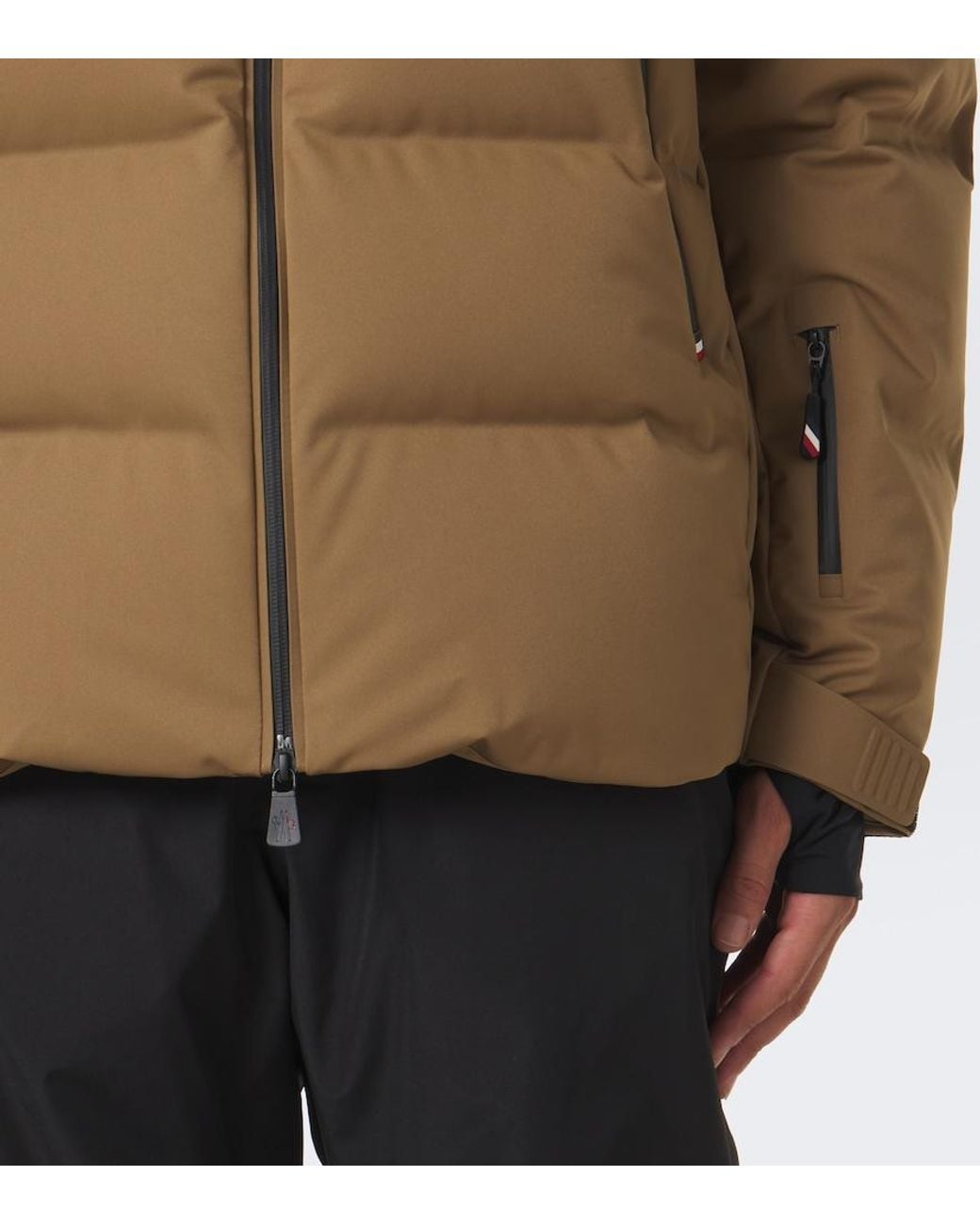 Moncler Brown Fellberg Hooded Ski Jacket for men