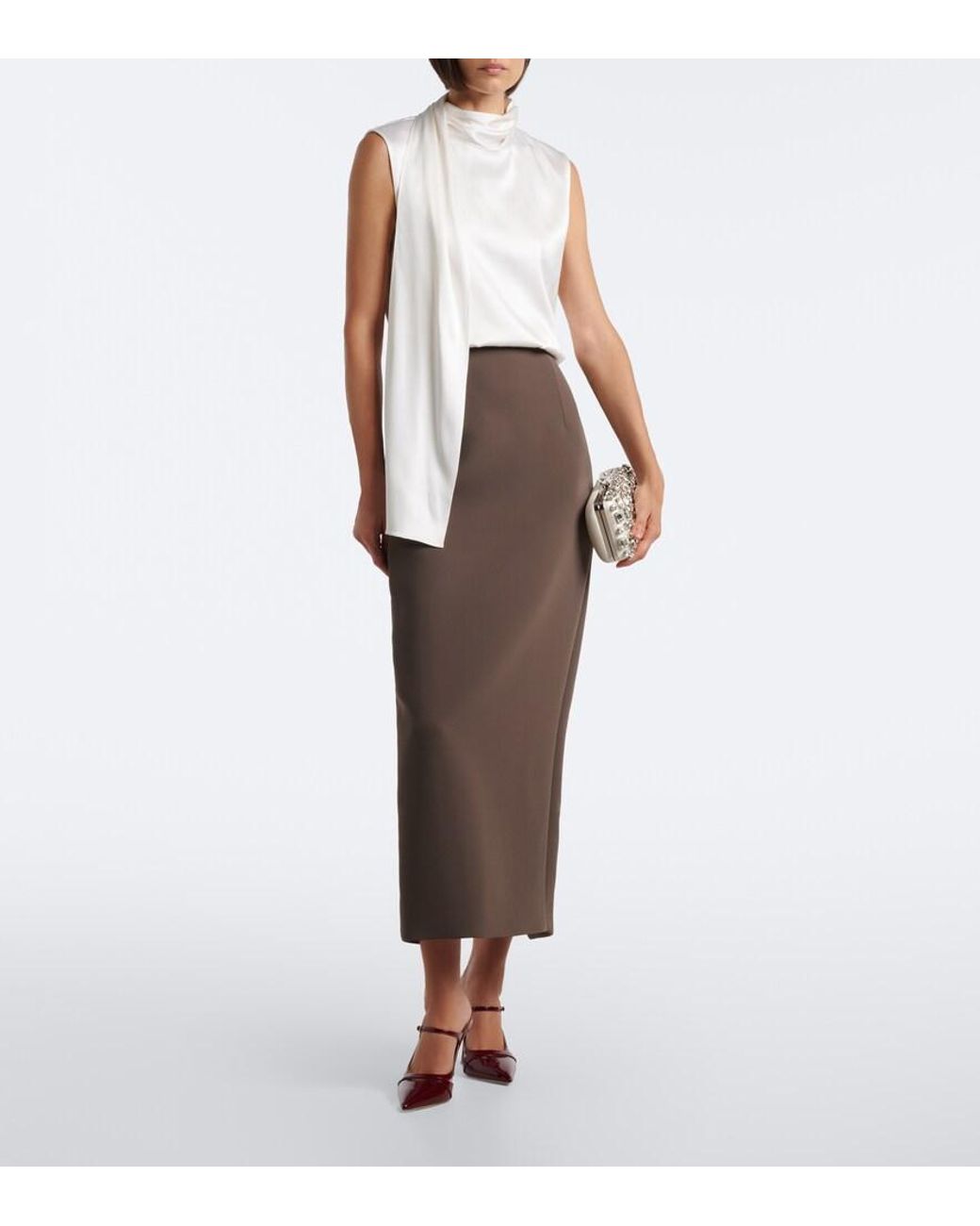 Malone Souliers Brown Patent Leather Pumps