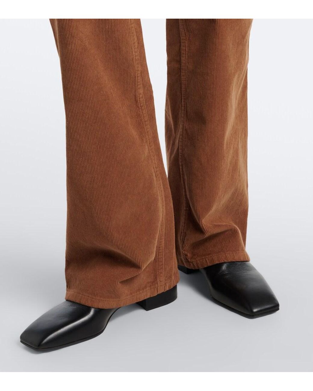 Stella McCartney Brown Cotton Corduroy Flared Pants