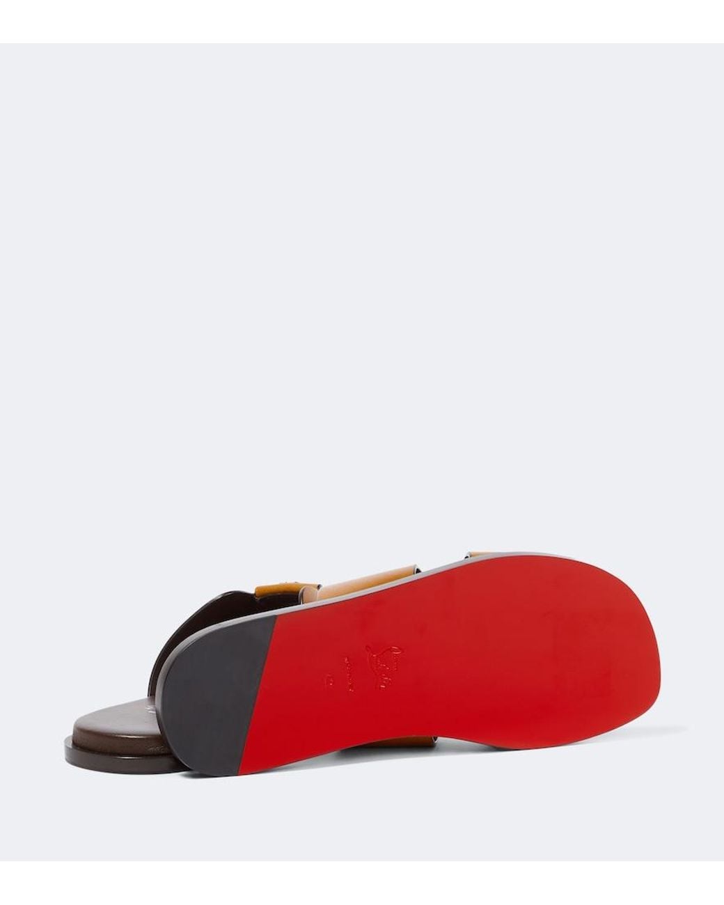 Christian Louboutin Brown Loubi Be Leather Sandals for men