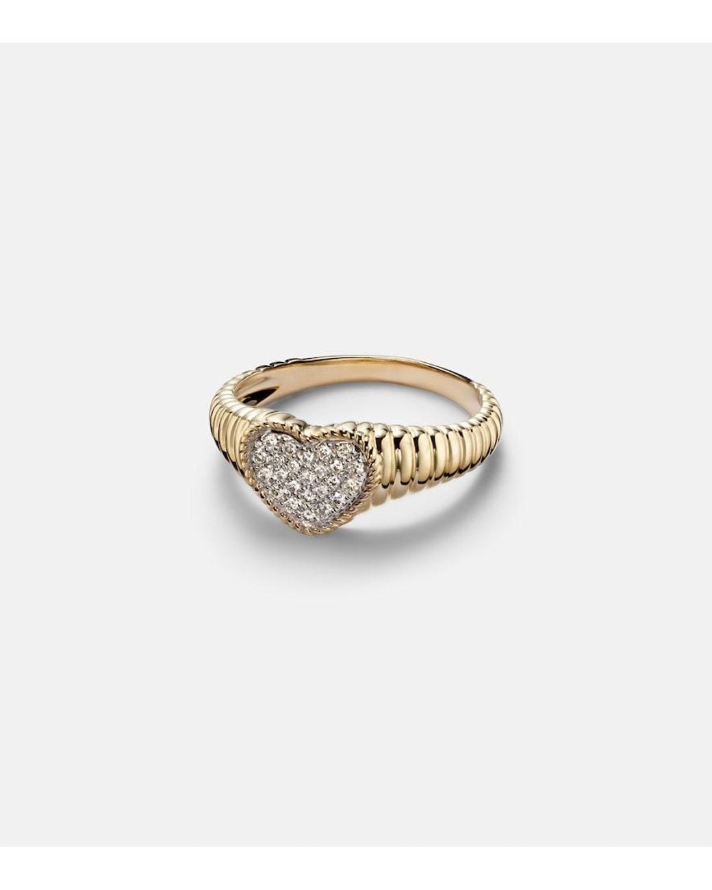 Yvonne Léon White Baby 9Kt Ring With Diamonds