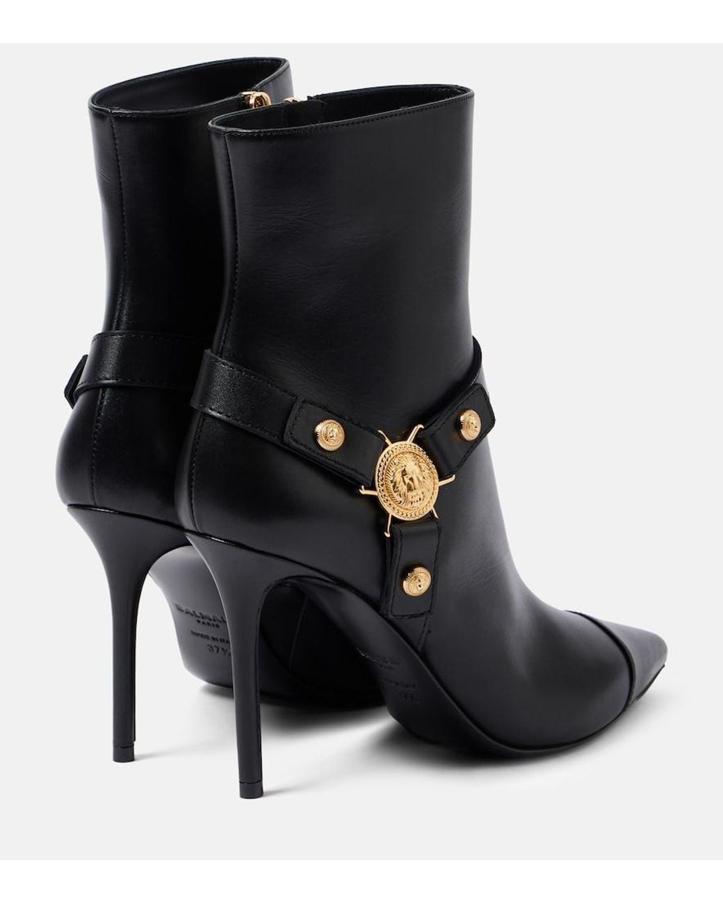 Balmain Black Ankle Boot Eva