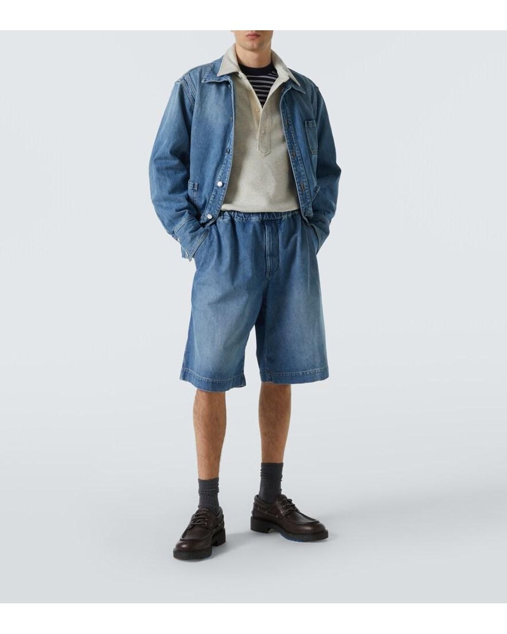 Plan C Blue Denim Jacket for men