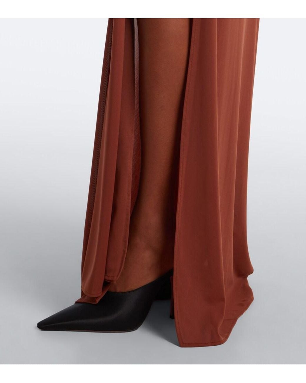 Alex Perry Red Draped Corset Dress