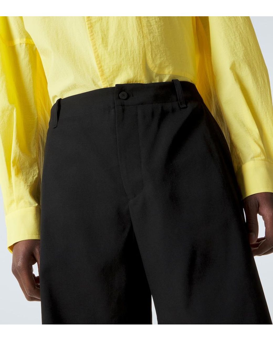 Jacquemus Black Camargue Virgin Wool Bermuda Shorts for men