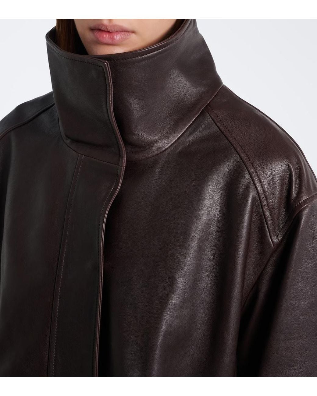 Nour Hammour Black Lowen Leather Jacket