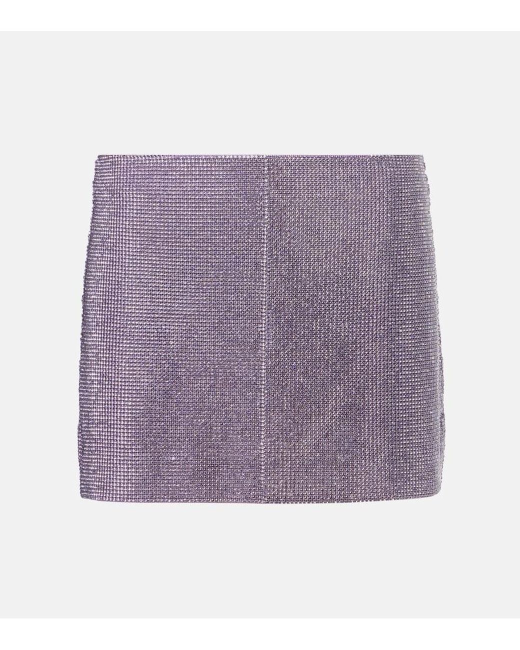 Minifalda Chainmail Self-Portrait de color Purple