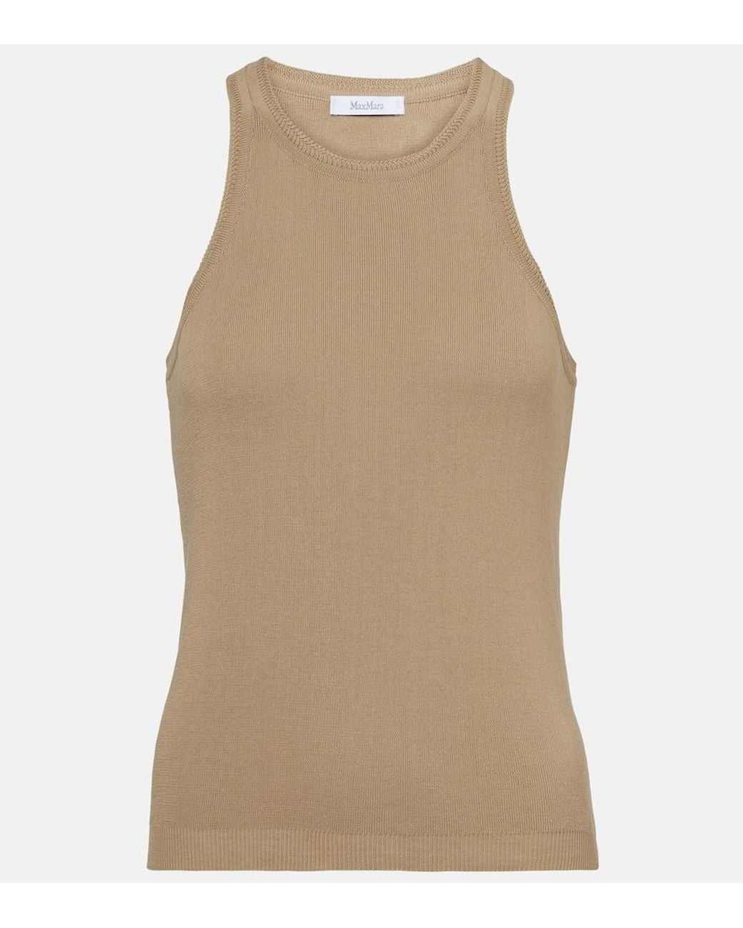 Tank Top De Algodon Max Mara de color Natural
