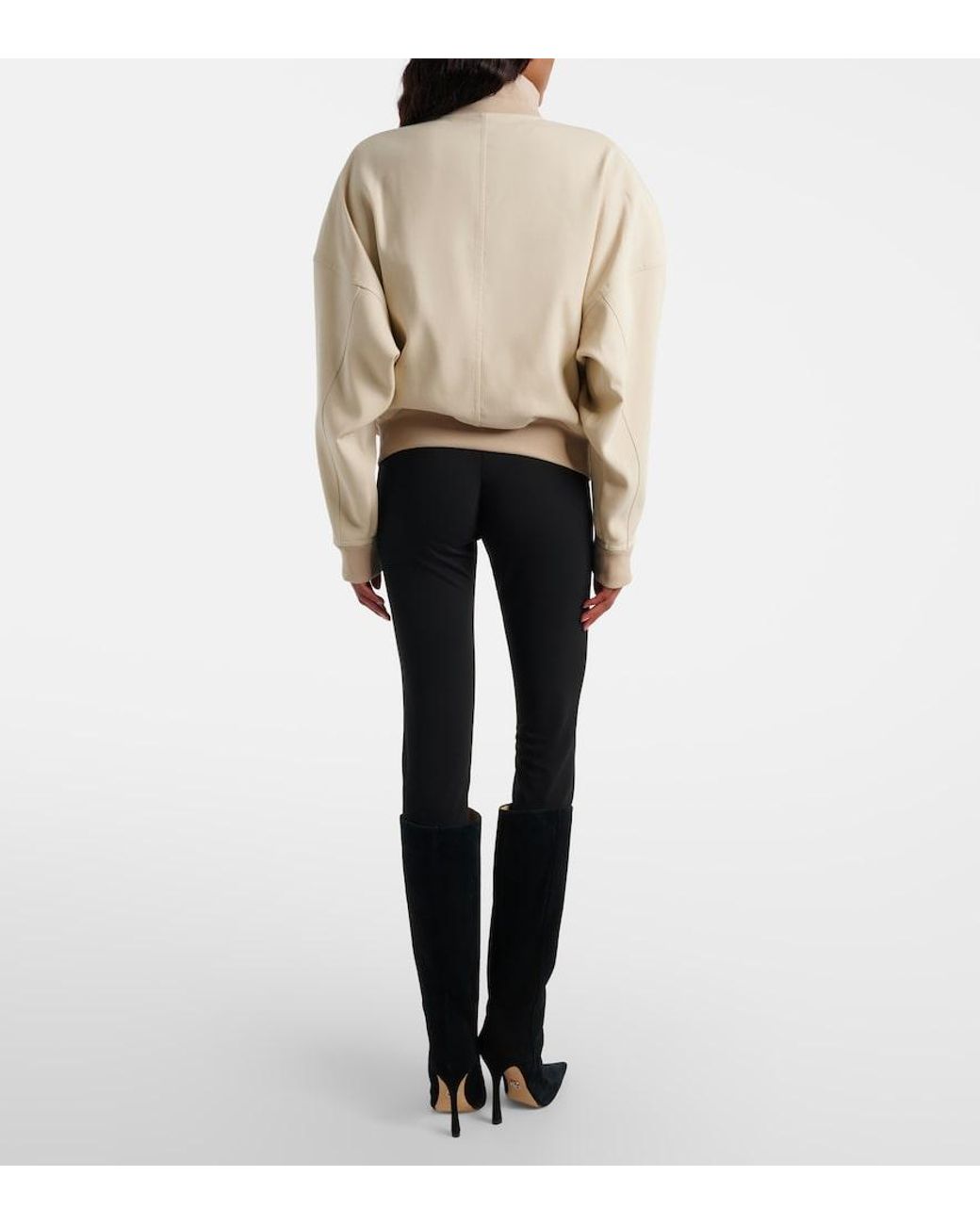 Gucci Black Crepe Jersey Slim Pants