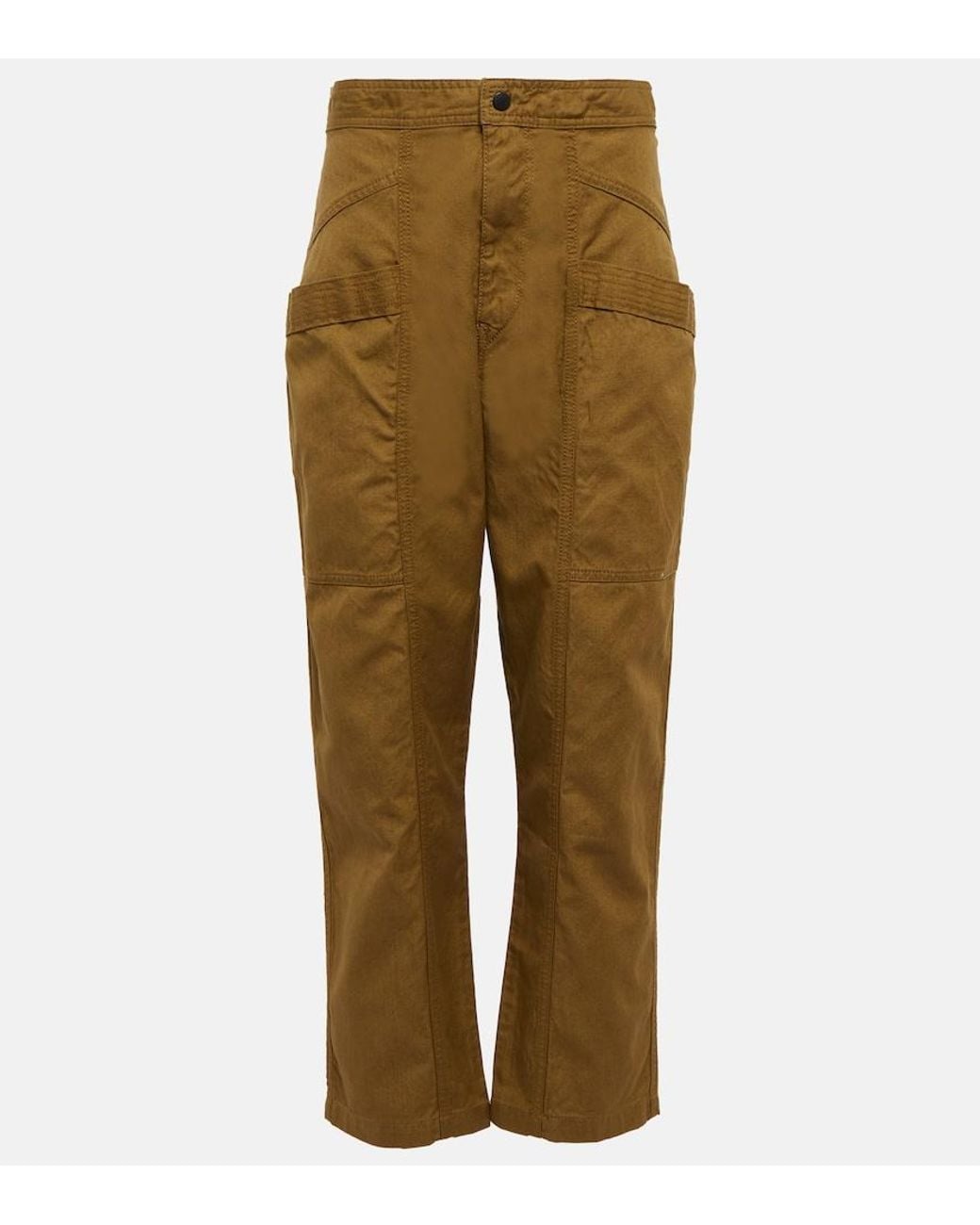 Isabel Marant Natural Pandore Cotton-blend Pants