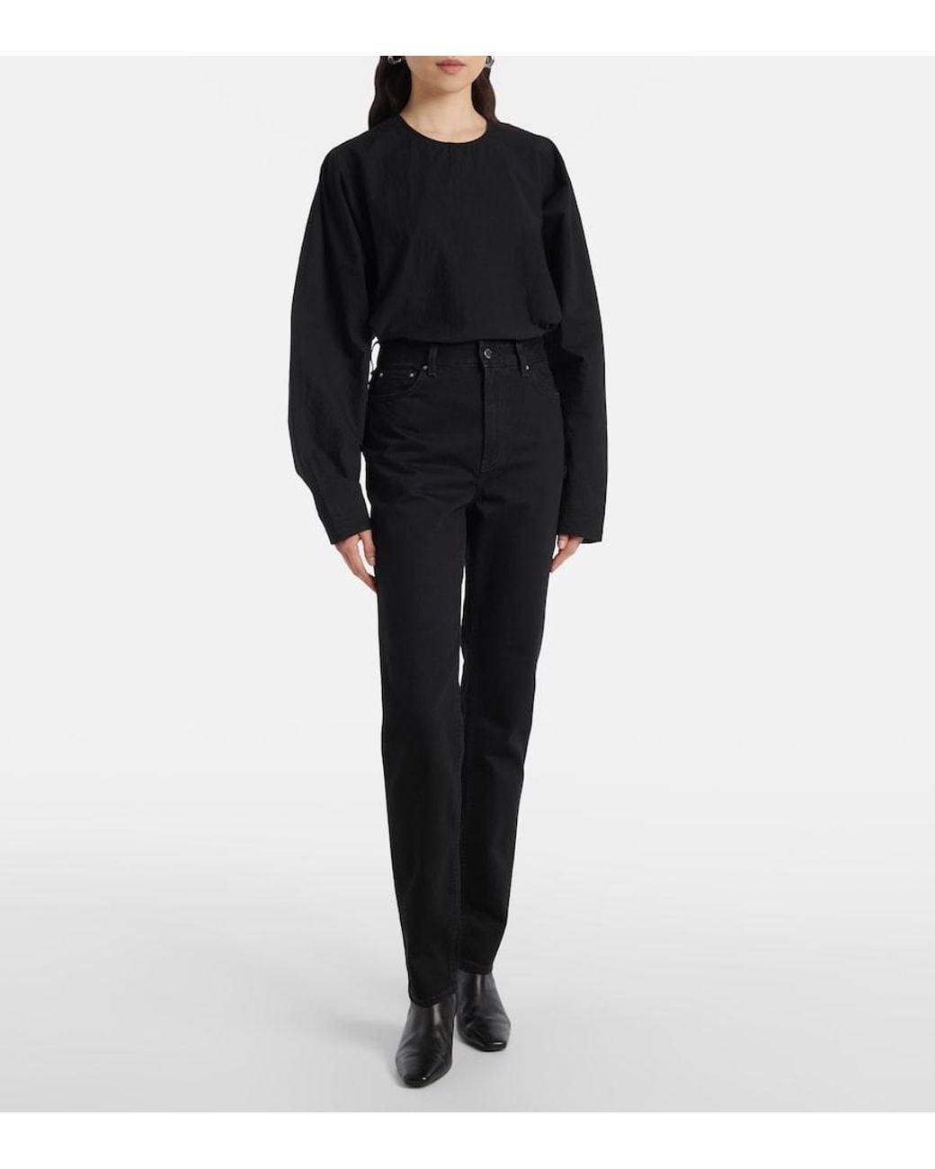 Totême  Black High-Rise Slim Jeans