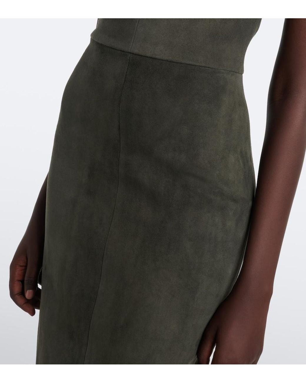 Stouls Black Evita Suede Midi Dress