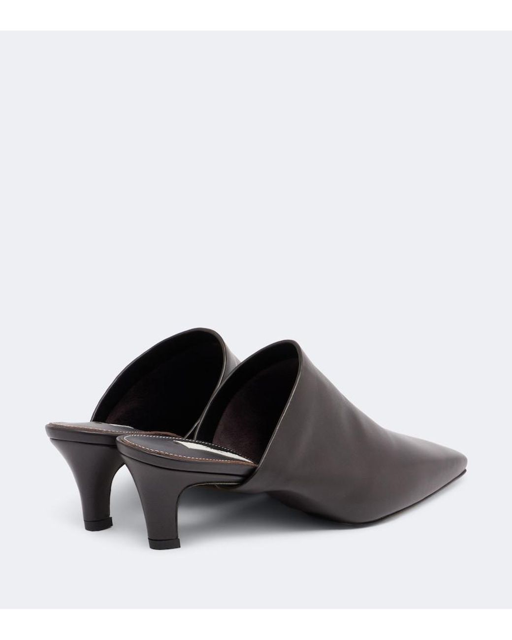Totême Brown Leather Mules