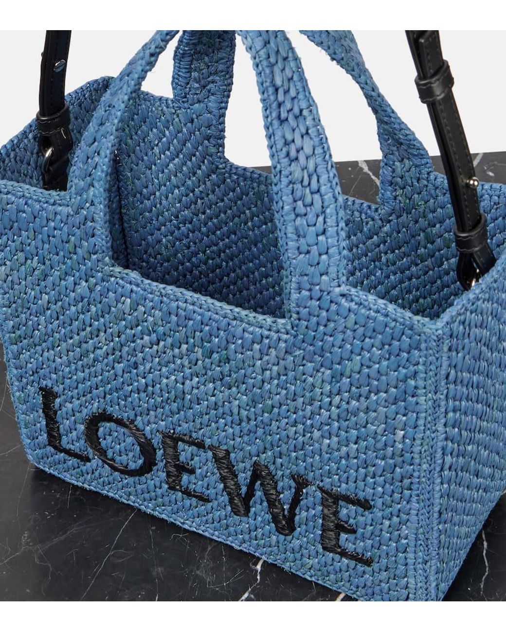 洗練【新作】LOEWE Paula's Ibiza Loewe Font Small tote bag Paula's Ibiza Loewe Font Small tote bag in black - Loewe