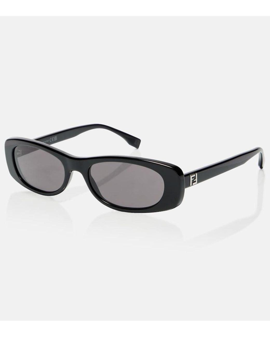 Fendi Brown Ovale Sonnenbrille Ff Squared