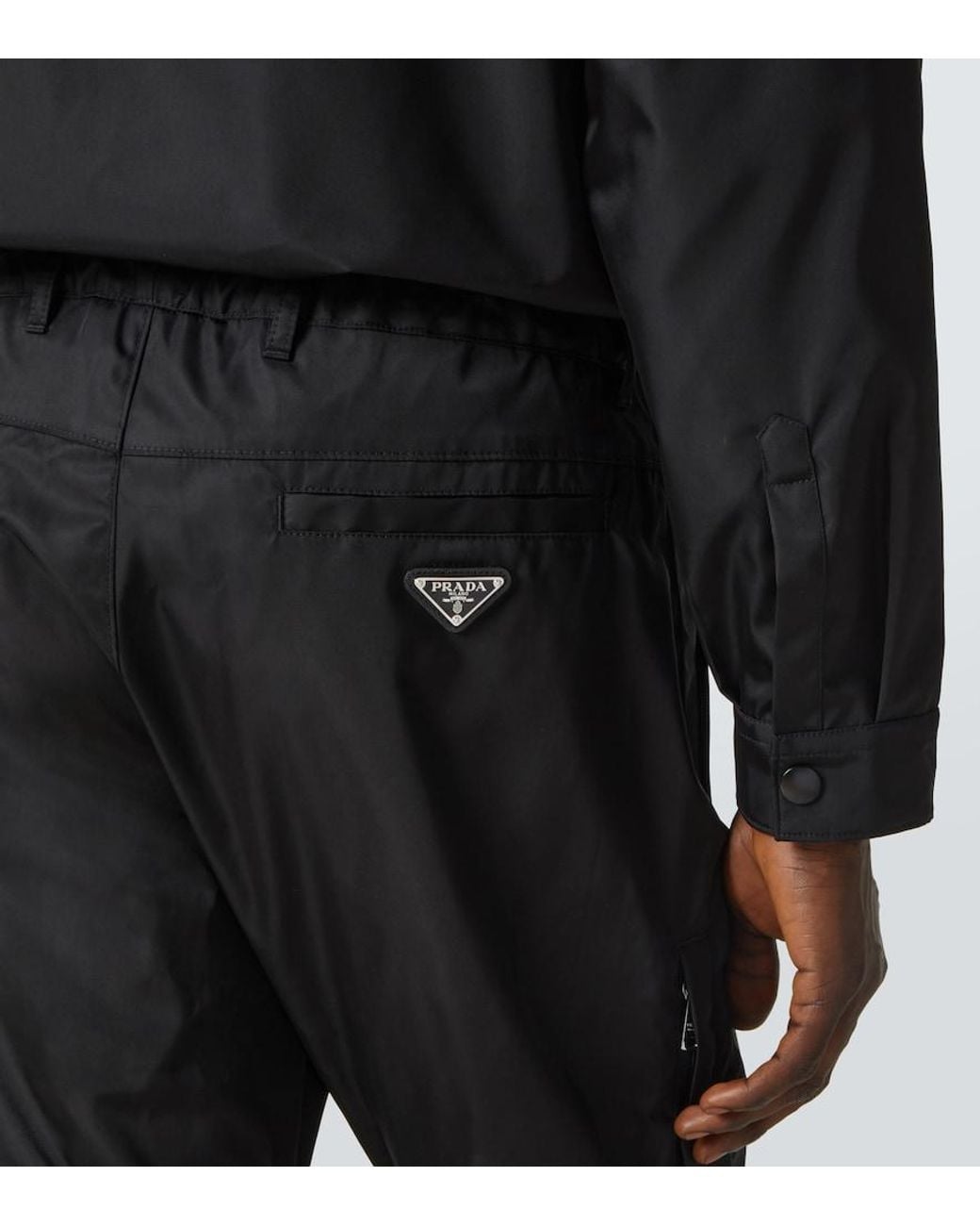 Prada Black Pantalones Técnicos De Nylon for men