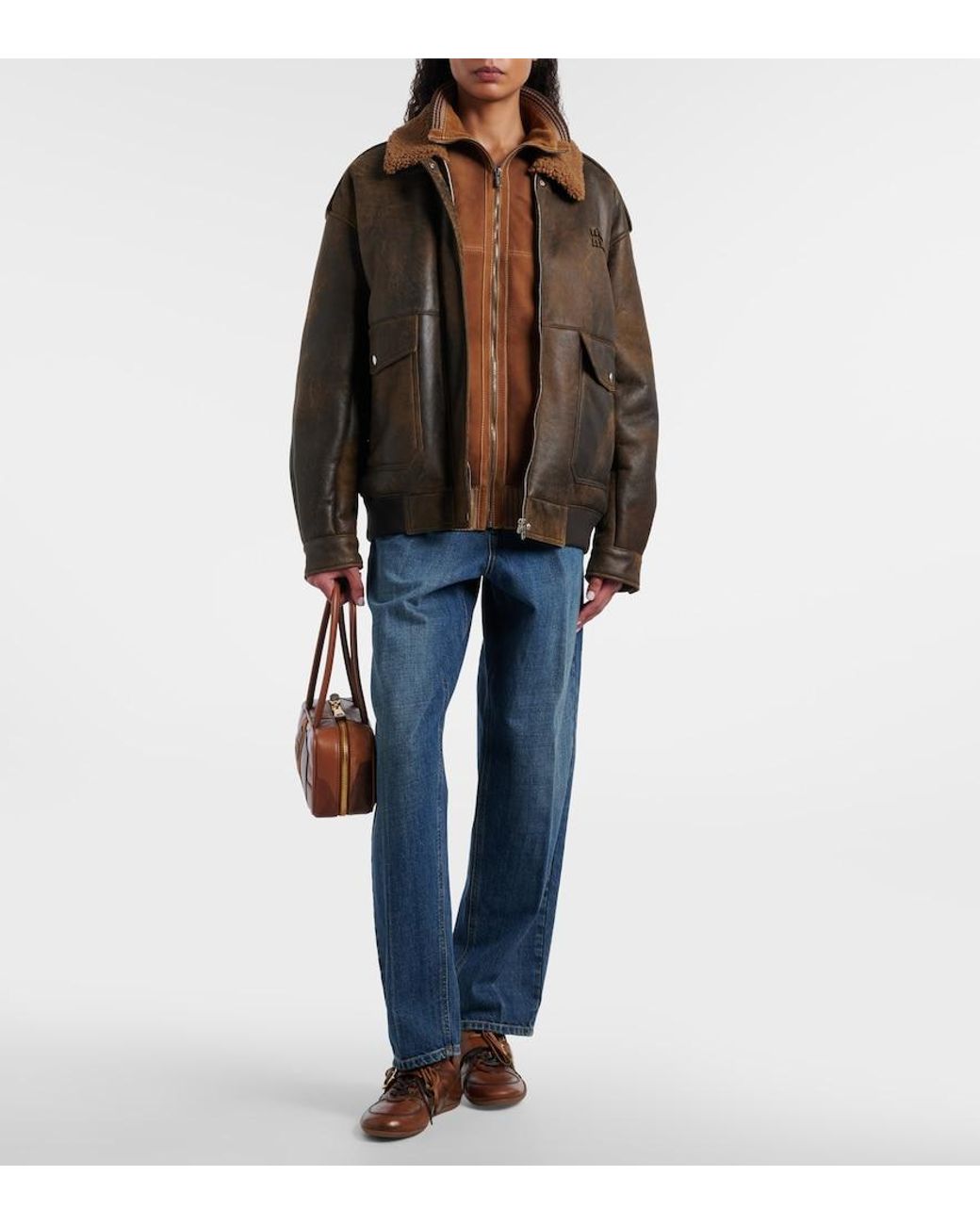 Miu Miu Brown Beau Small Leather Top-Handle Bag