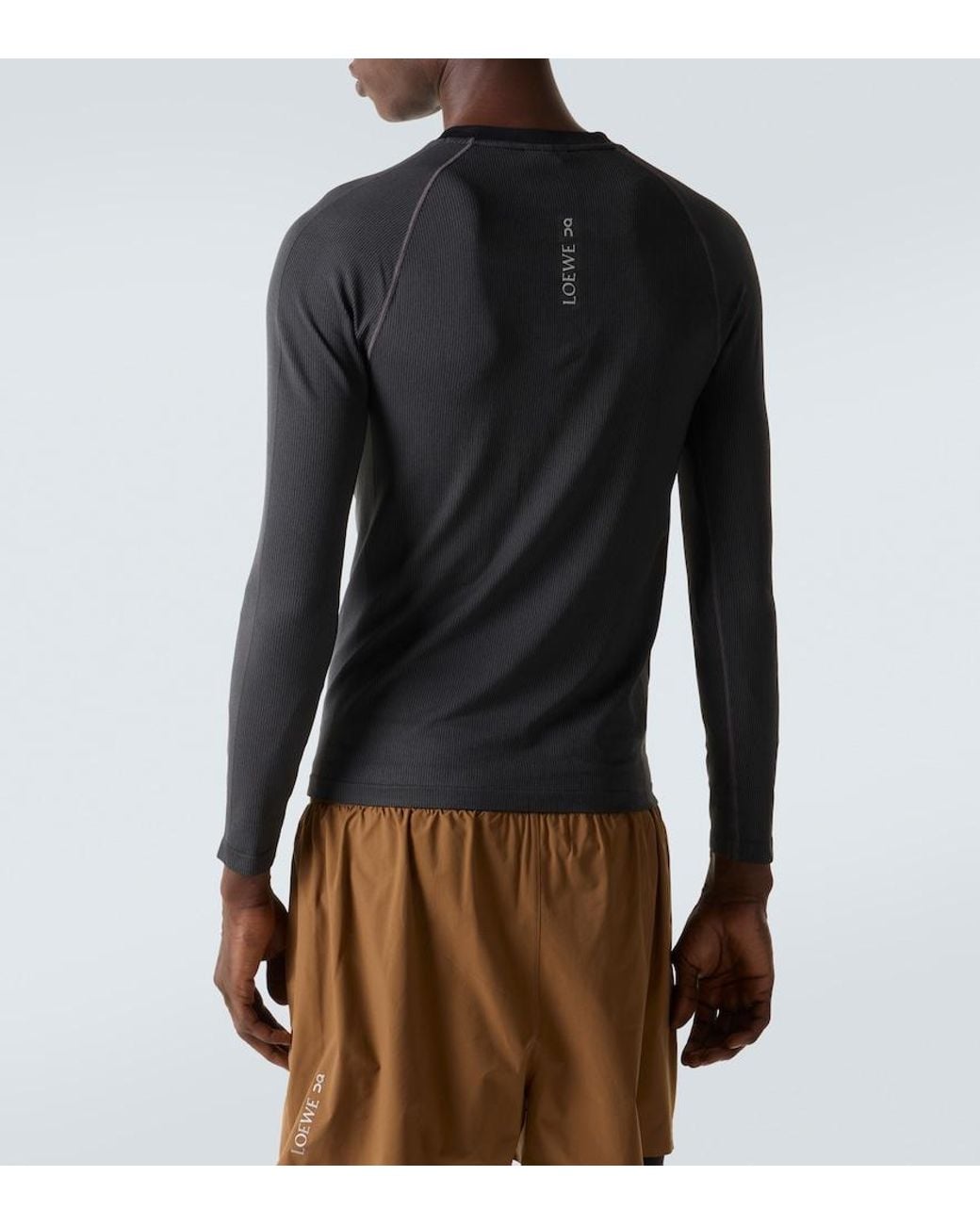 Loewe Black X On Striped Jersey Top for men