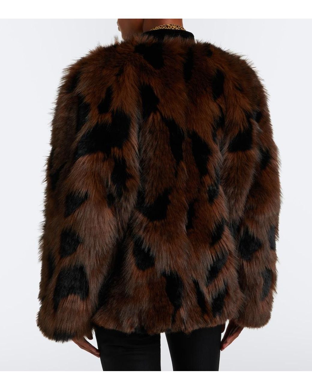 Blazé Milano Black Chausie Leopard-Print Jacket