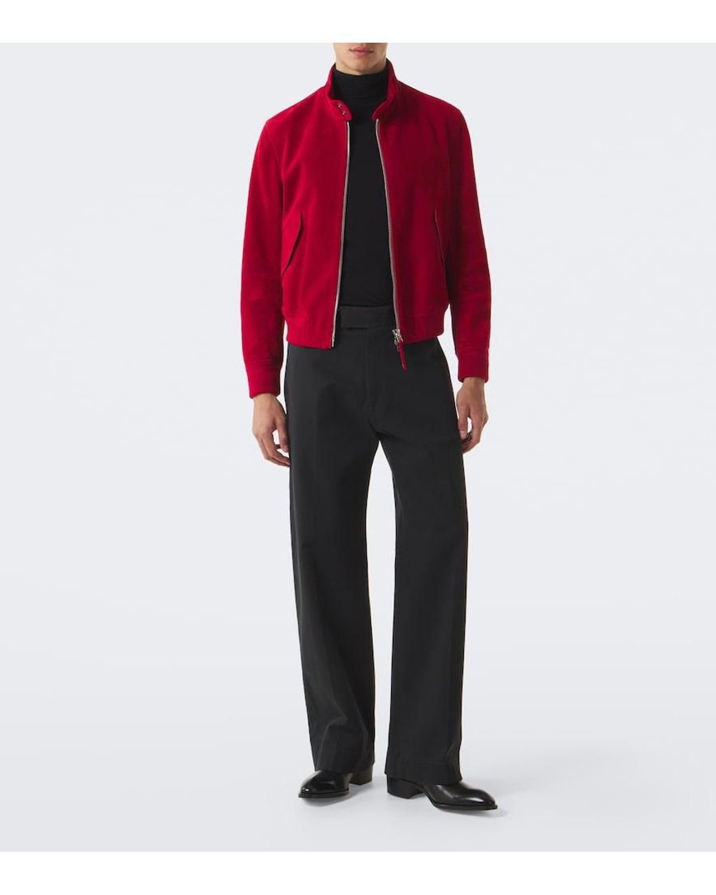 Tom Ford Red Suede Jacket for men