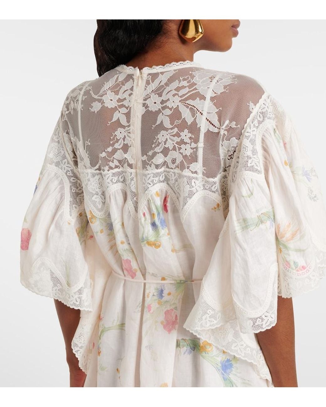 Zimmermann White Lucky Linen Mini Dress