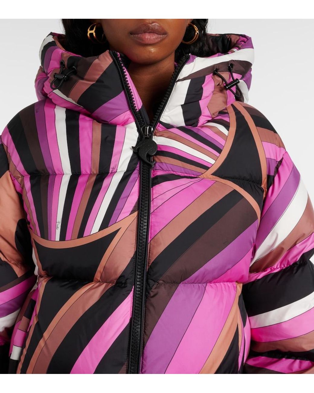Emilio Pucci Pink Iride Down Jacket