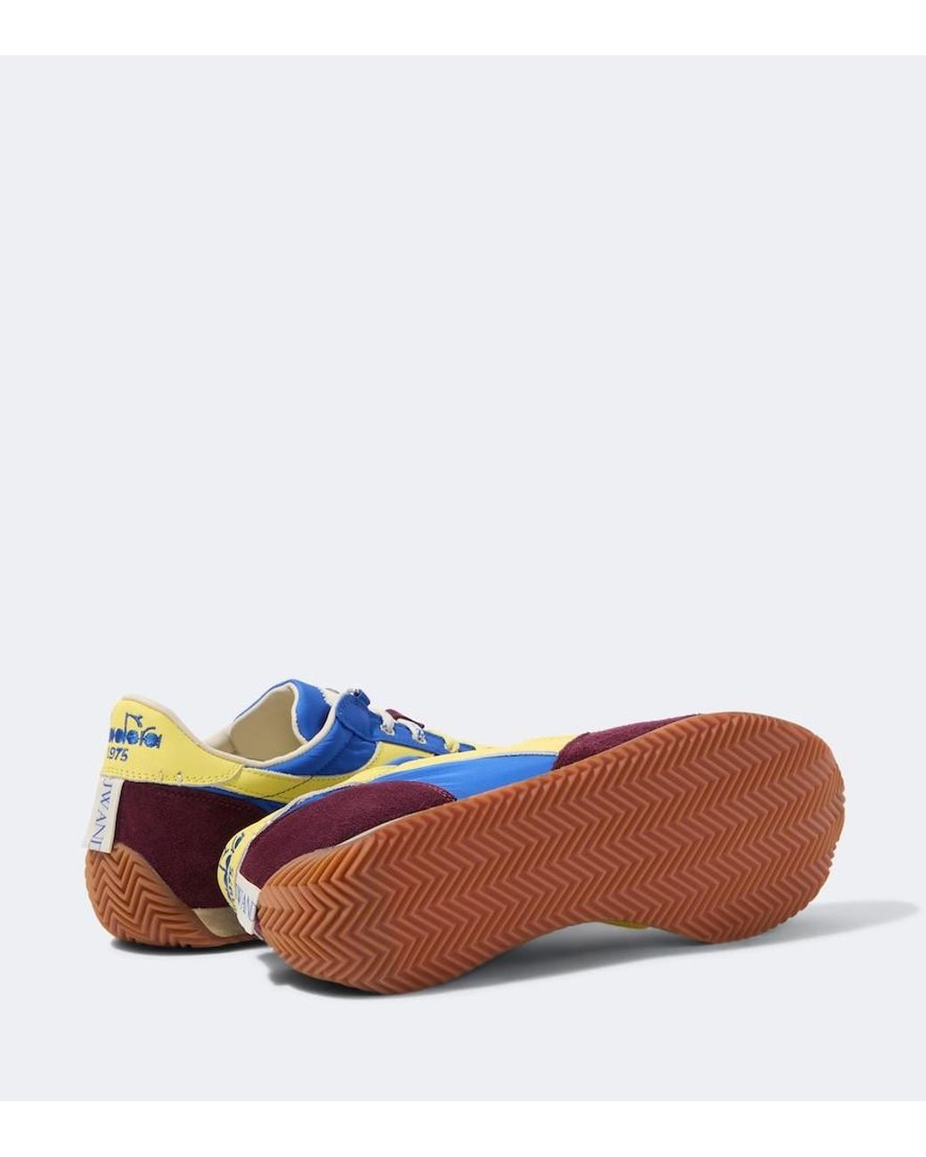 J.W. Anderson Blue X Diadora Equipe Leather Sneakers for men