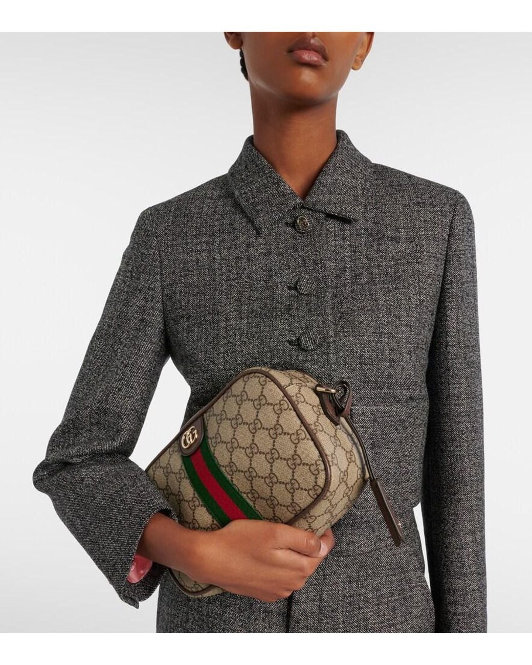 Gucci Green Ophidia Small Camera Bag