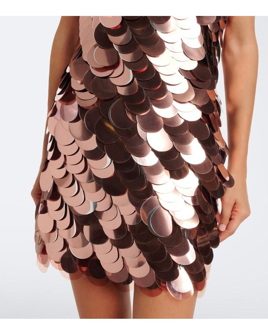 Rabanne Pink Sequined Minidress