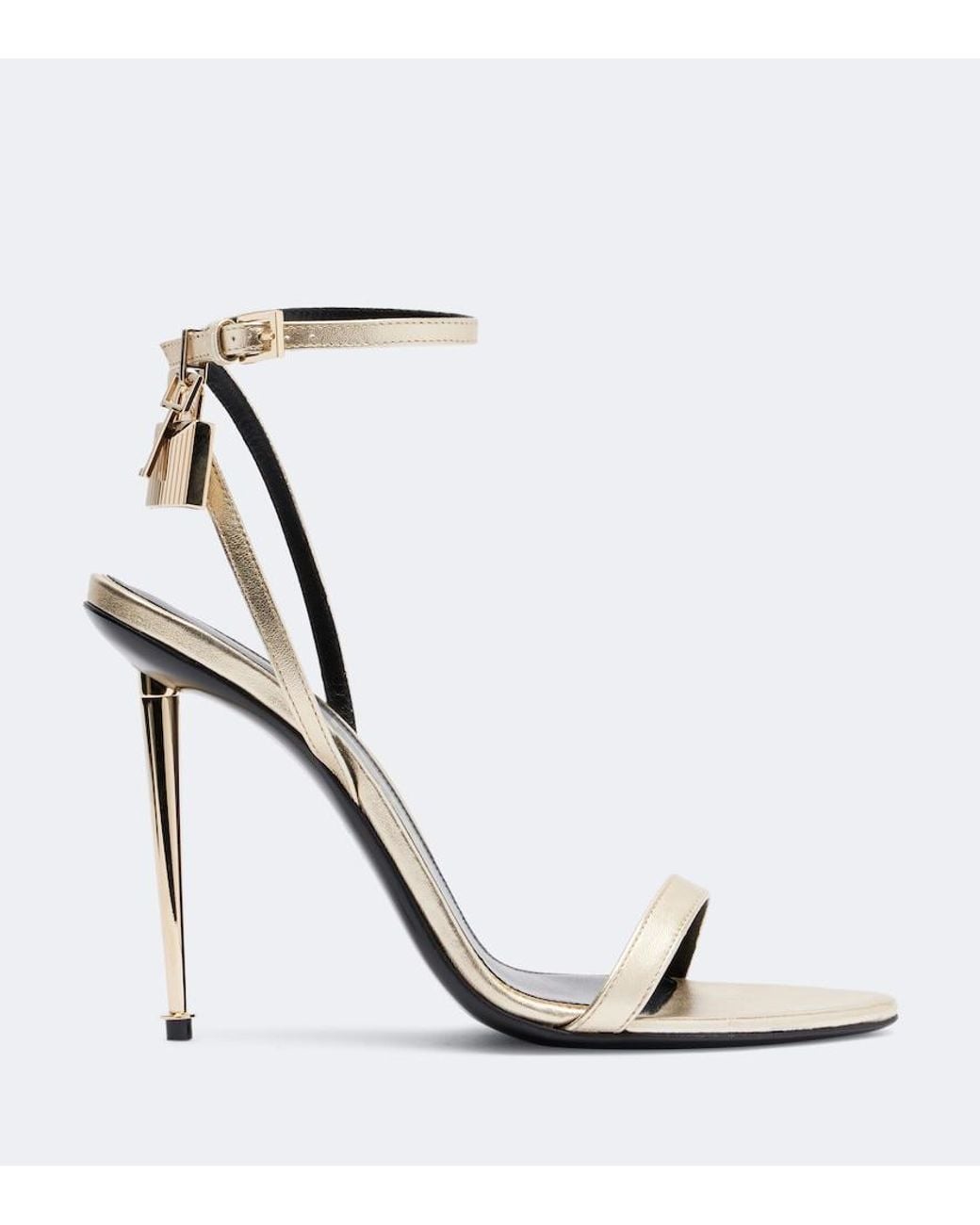 Tom Ford Metallic Leather Sandals