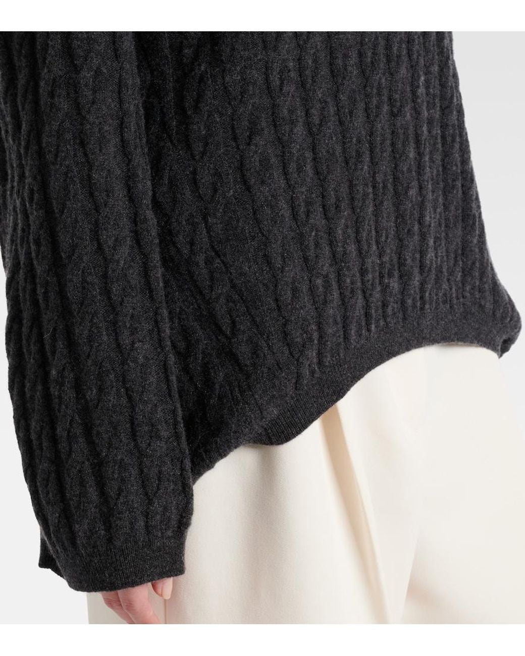 Jardin Des Orangers Black Wool And Cashmere Sweater