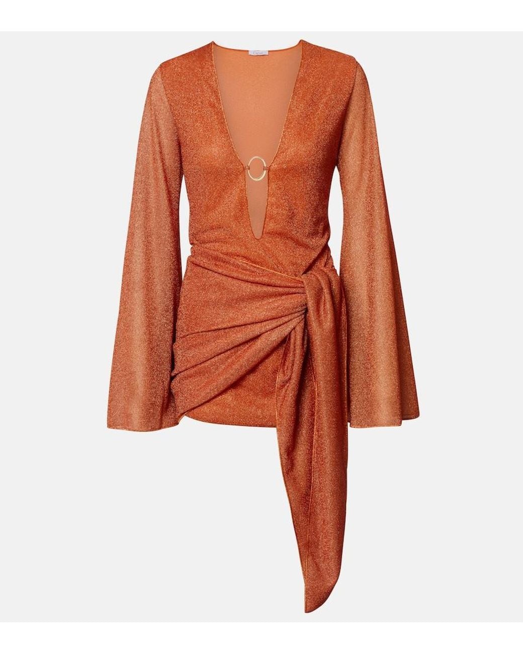 Oseree Orange Lumiere Beach Dress