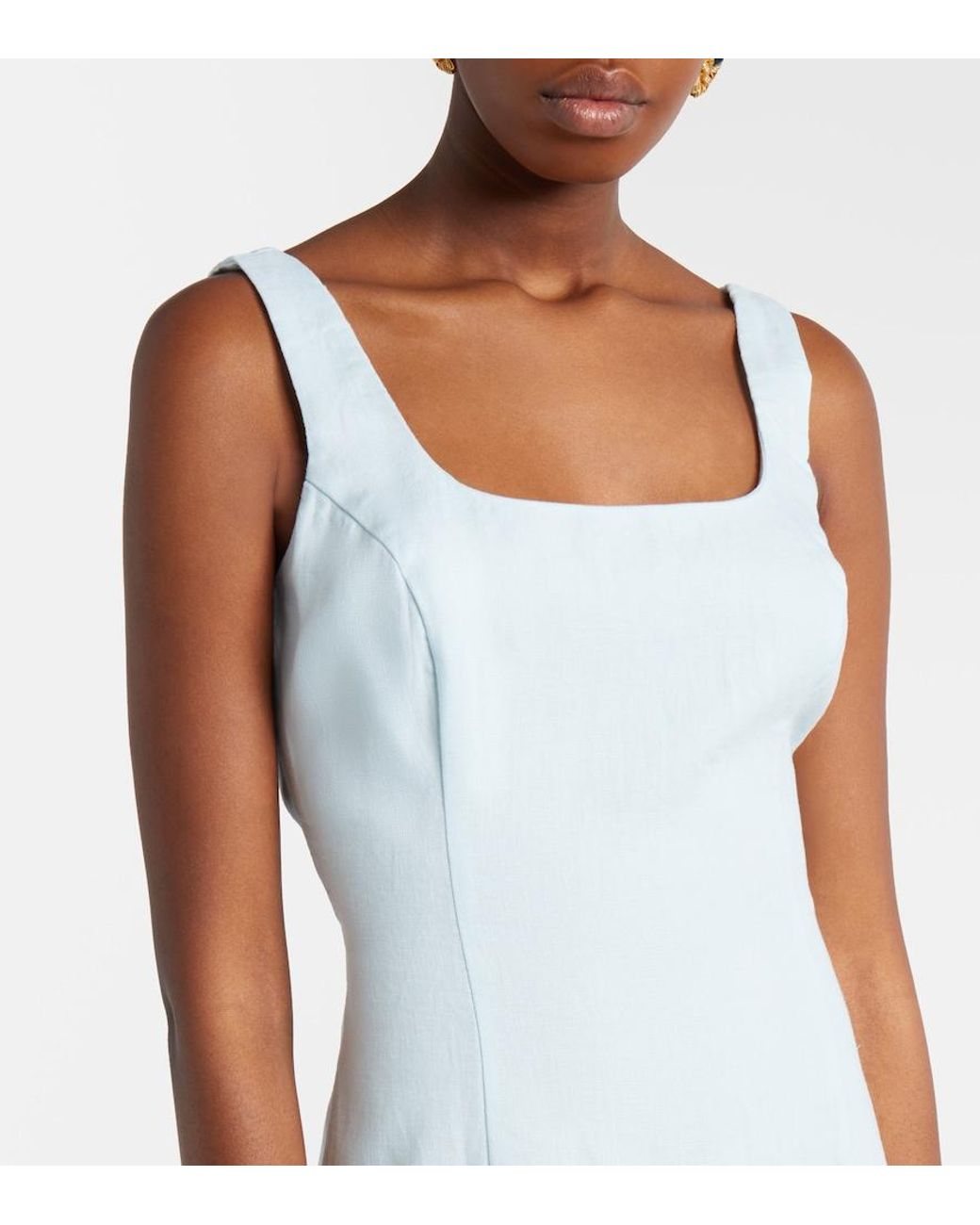 Sir White Linen Maxi Dress