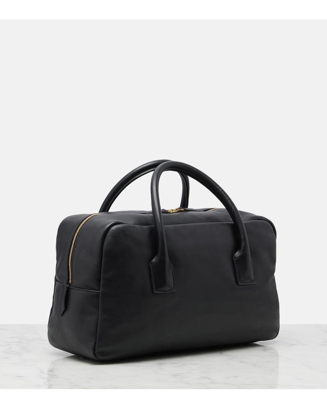 Calvin Klein Black America Medium Leather Tote Bag