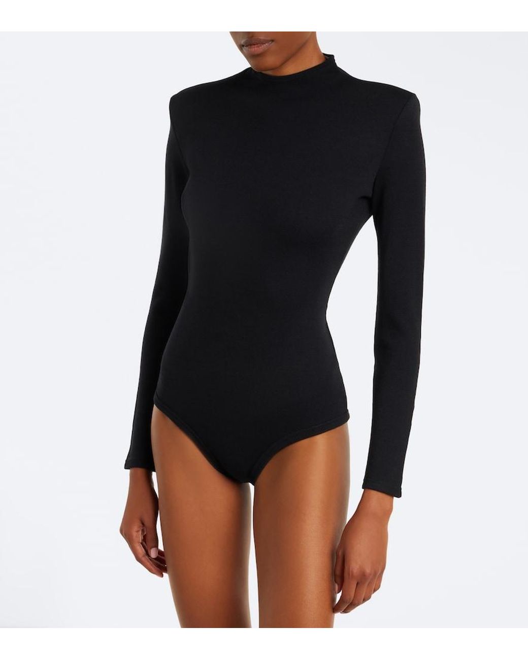 Jil Sander Black Wool Body Suit