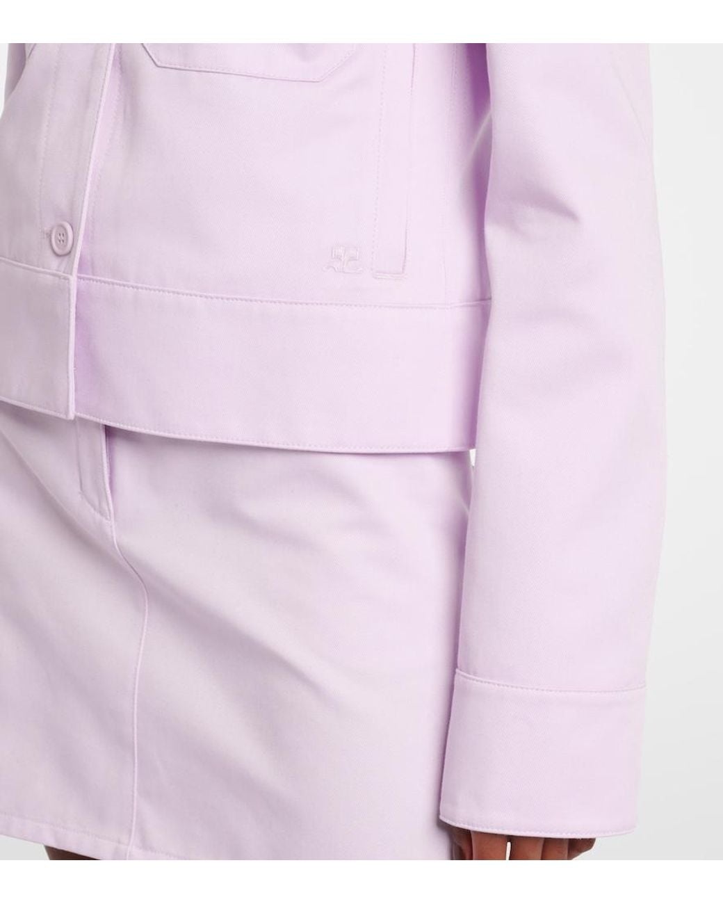 Courreges Purple Logo Jacket