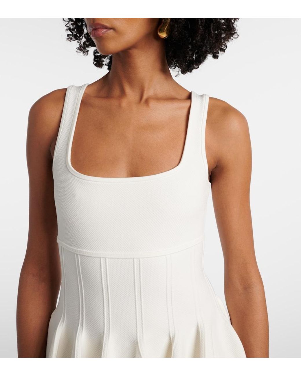 Jonathan Simkhai White Elektra Corset Dress