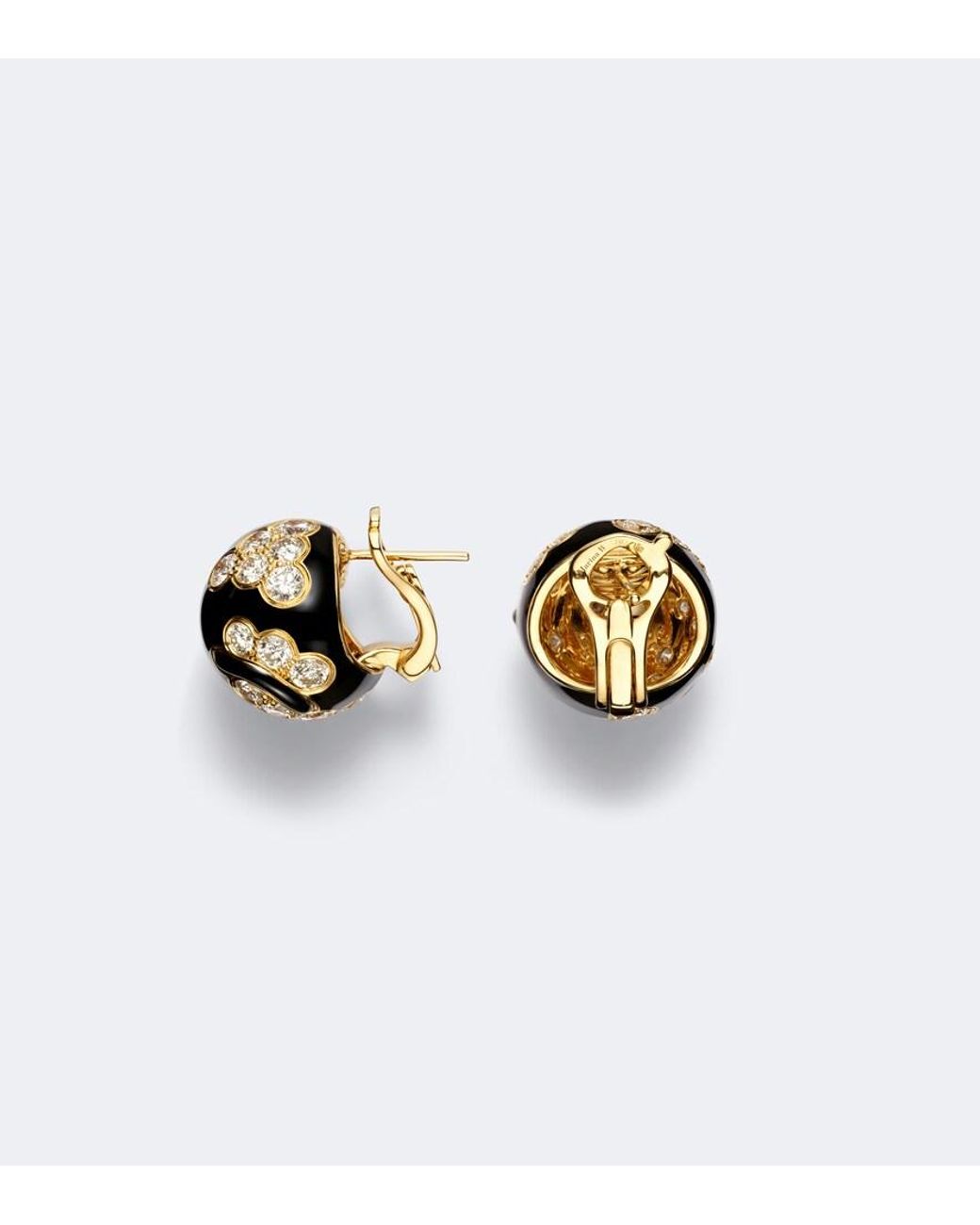 Marina B Black Ecume 18Kt Earrings With Diamonds