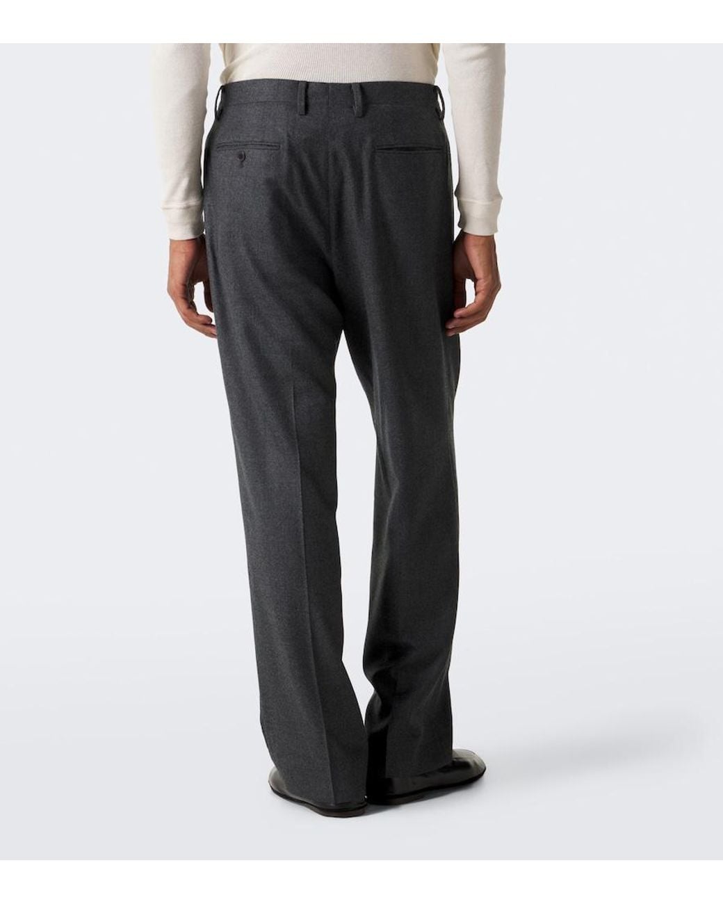 Pantaloni Regular di Auralee in Gray da Uomo