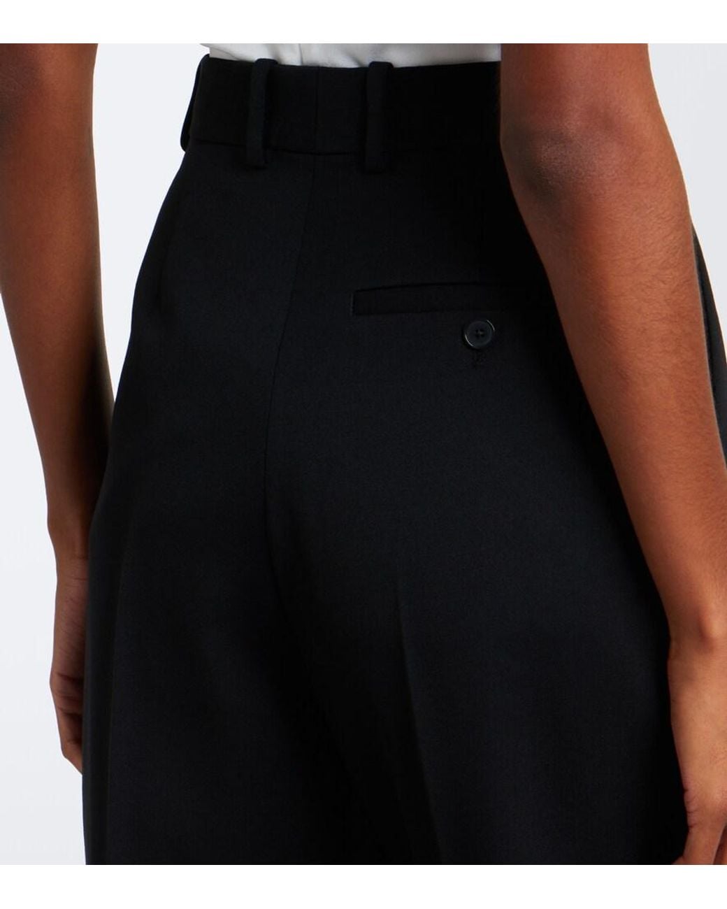 Givenchy Black Wool Slim Pants
