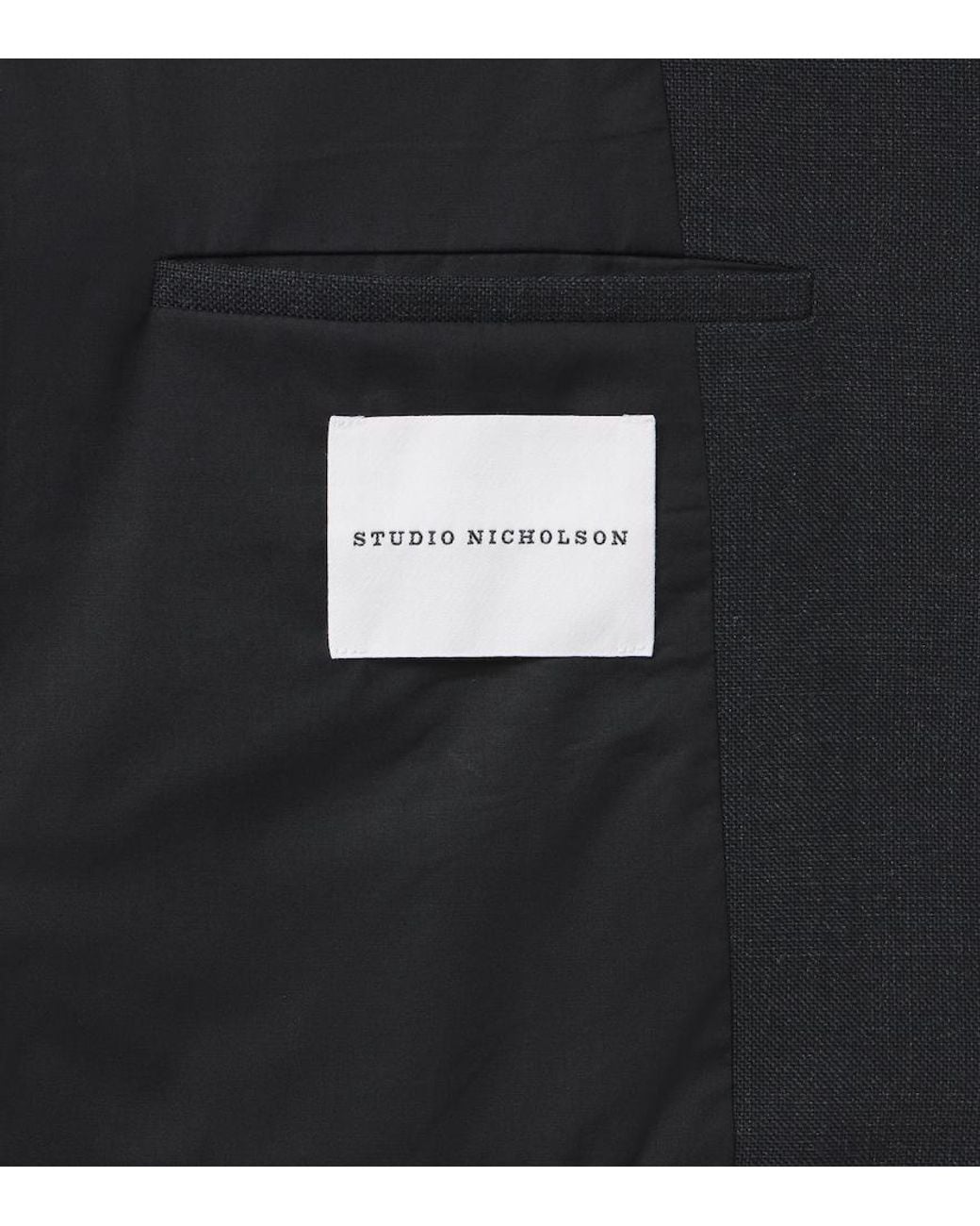 Studio Nicholson Black Fenn Wool Blazer for men