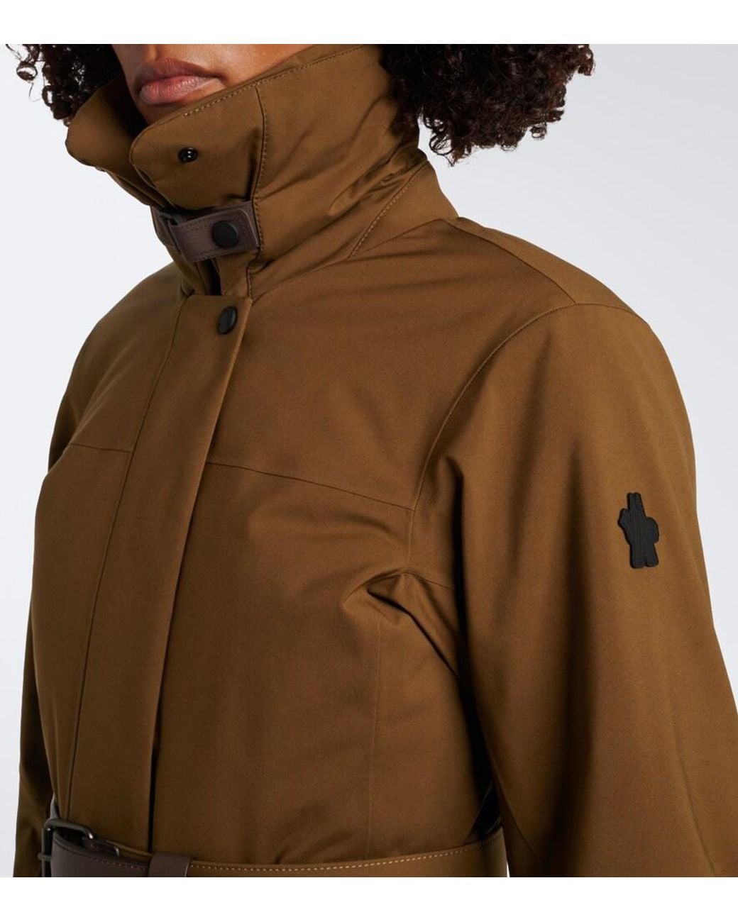 Moncler Brown Vizelles Belted Ski Jacket
