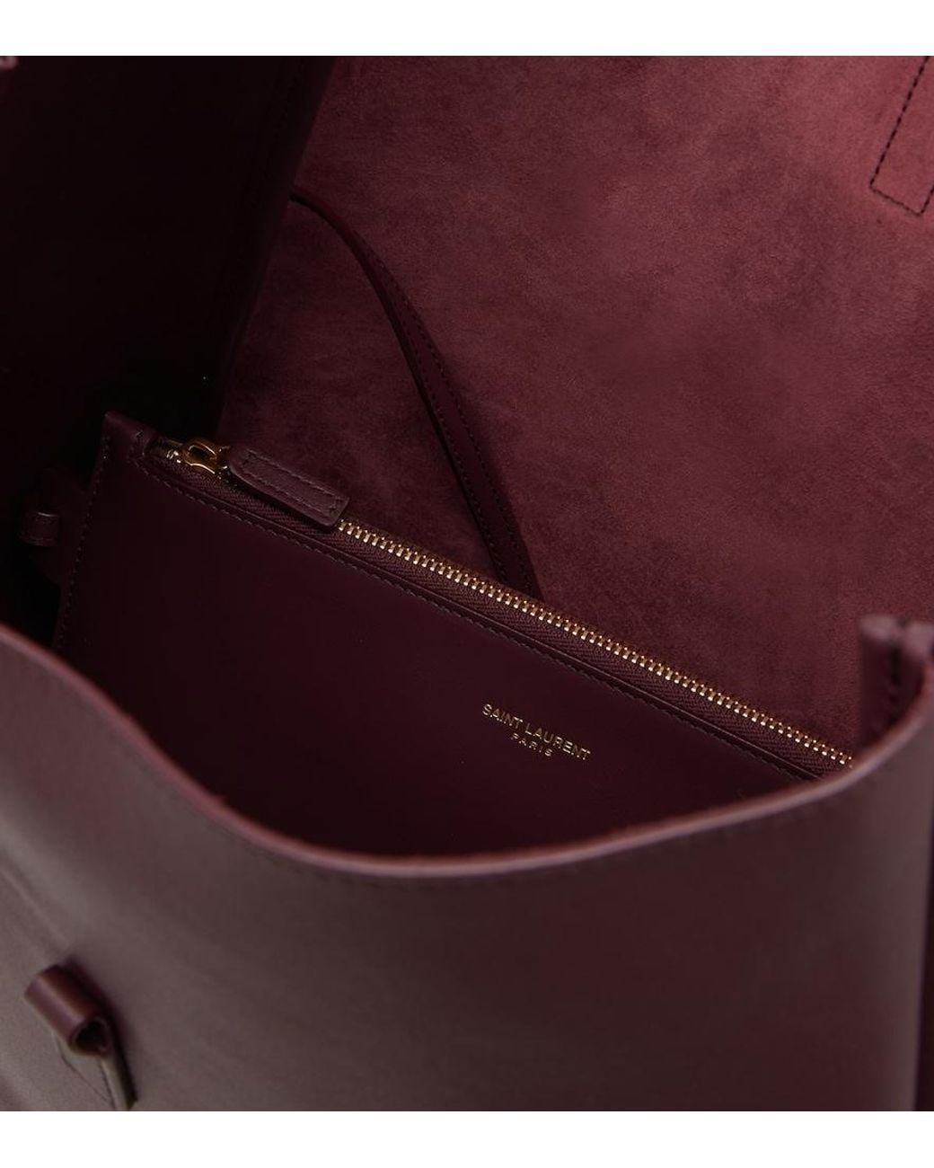 Saint Laurent Purple Le 5 A 7 Large Leather Shoulder Bag