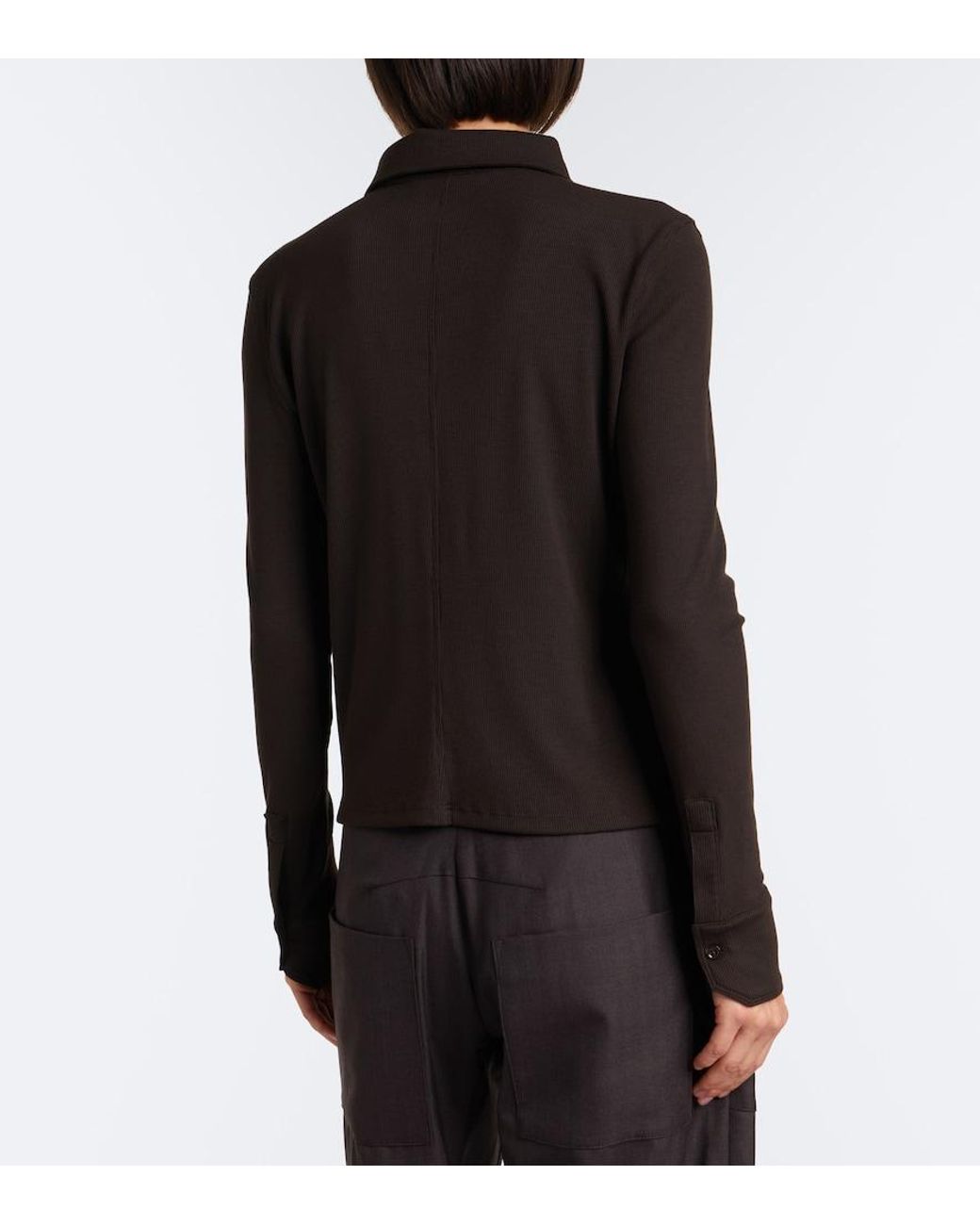 FRAME Black Jersey Shirt