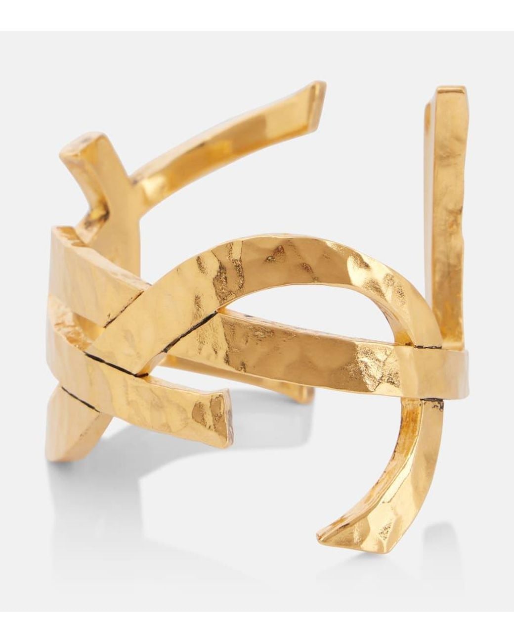 Brazalete Cassandre Saint Laurent de color Metallic