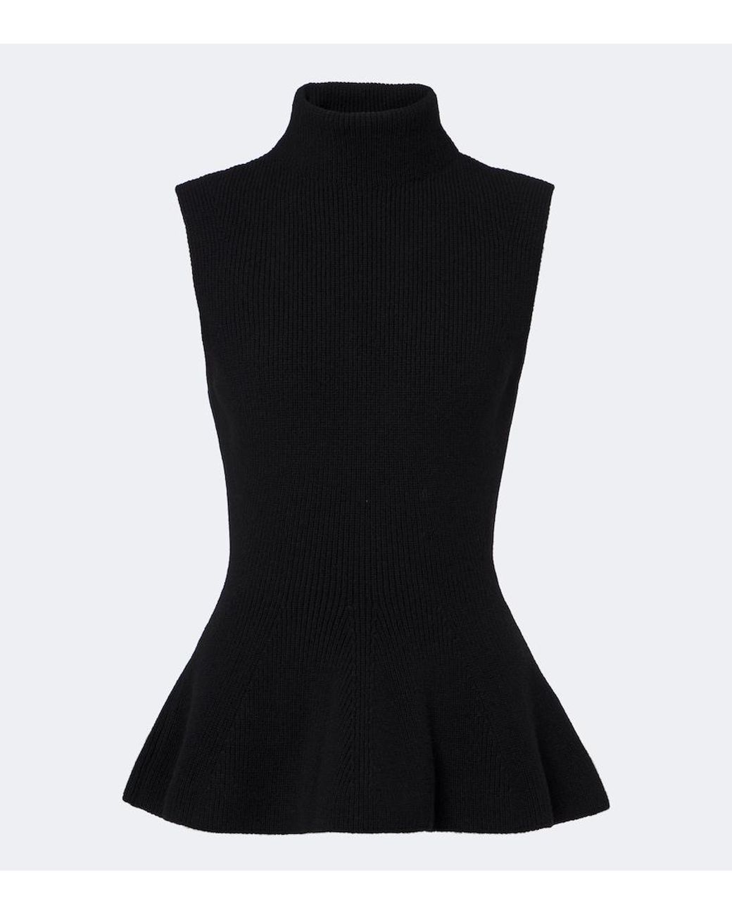Rohe Black Wool And Cashmere Turtleneck Top