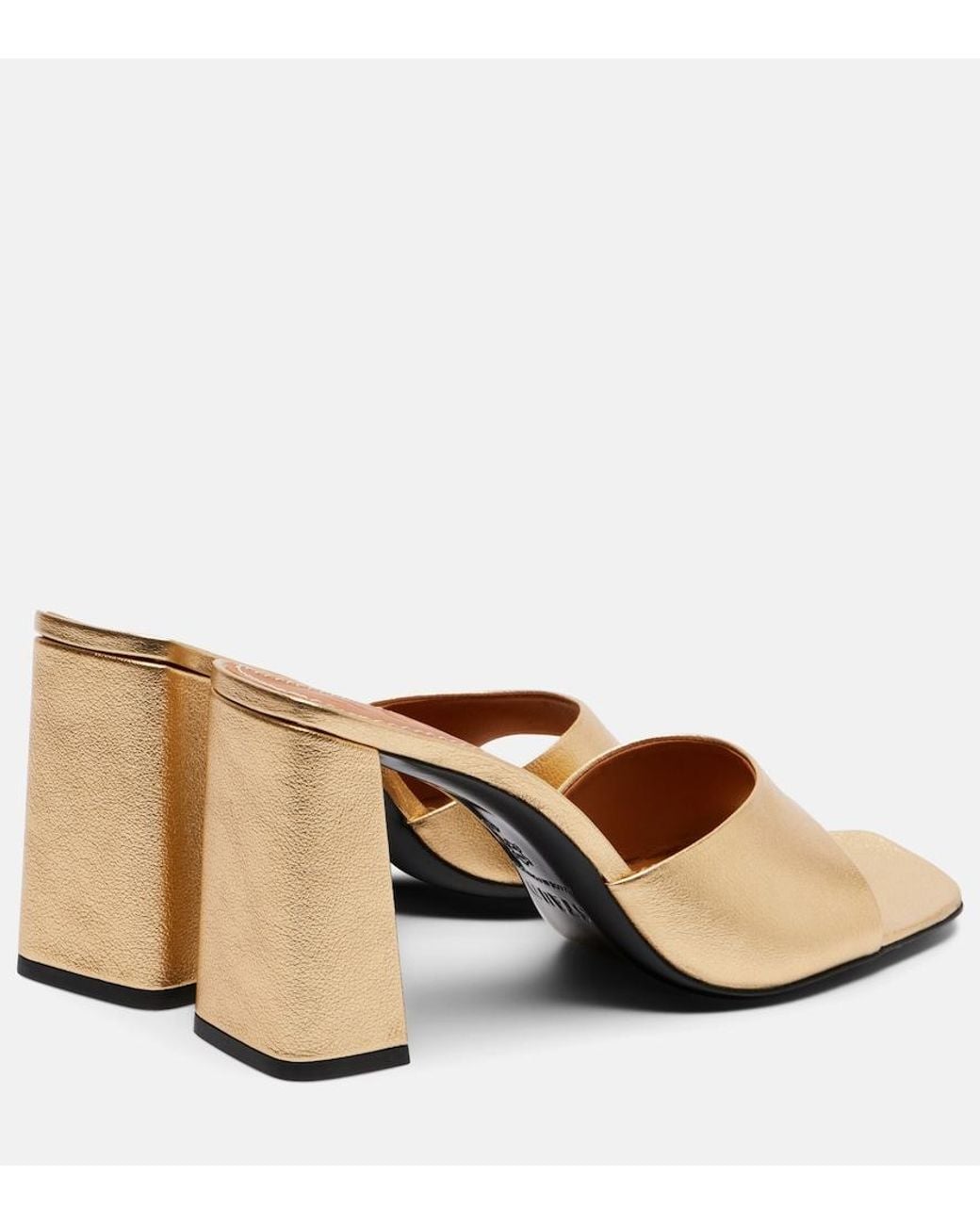 Staud Natural Sloane Leather Mules